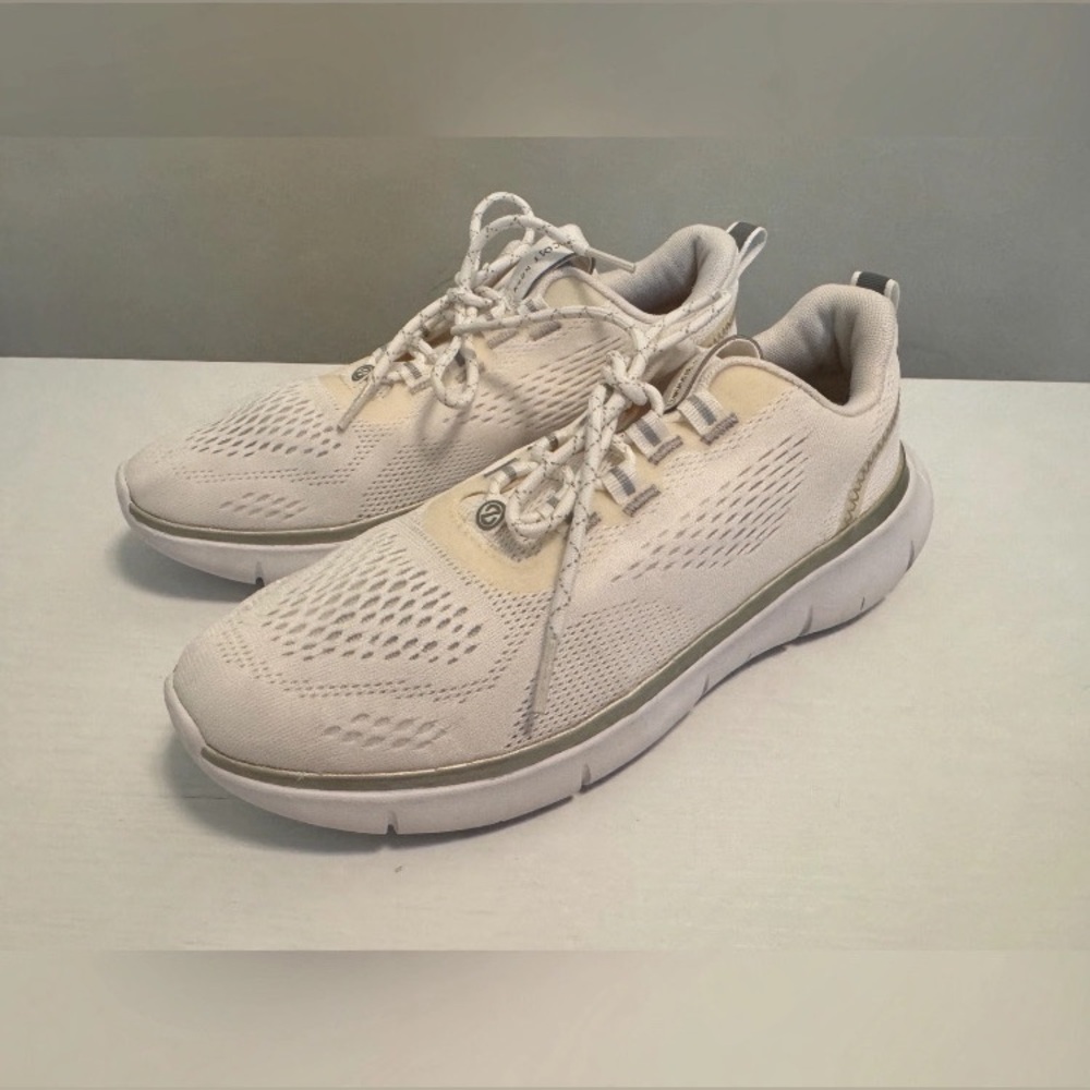Cole Haan Unisex  Cream Athletic Sneakers - Lightweight Lace-Up Trainers
